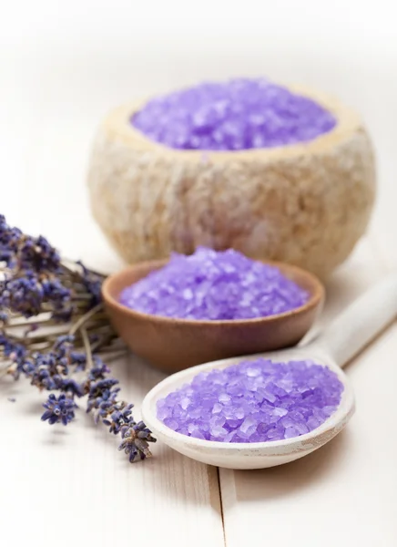 Lavender - minerals for aromatherapy — Stock Photo, Image
