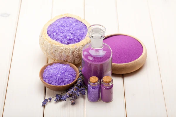 Spa lavender minerals — Stock Photo, Image