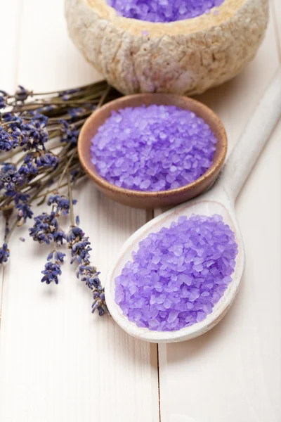 Lavendel - mineralen voor aromatherapie — Stockfoto