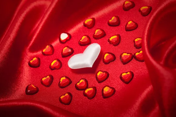 Serca - tło valentine — Zdjęcie stockowe