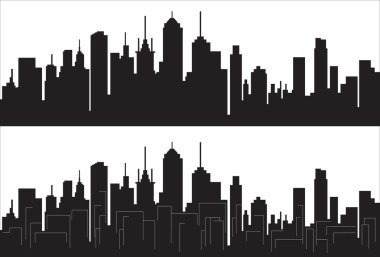 City skyline clipart