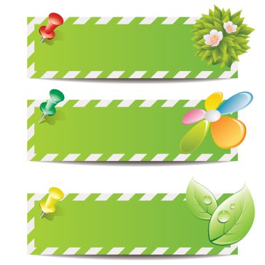 Eco banners clipart