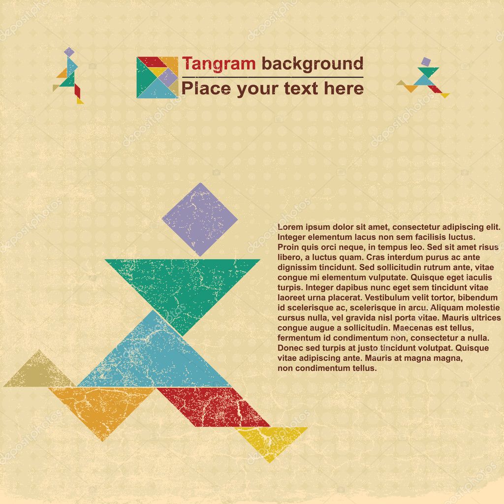 Running tangram Stock Vector by ©Darkves 5952294