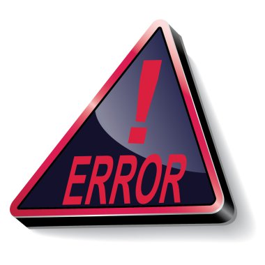 Error warning clipart