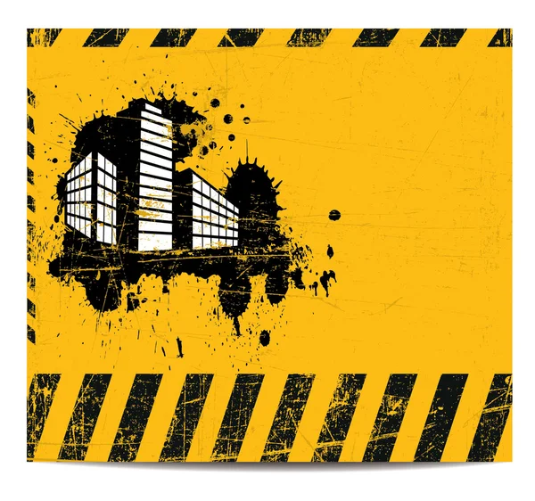 Banner für funktionierende Gebäude — Stockvektor