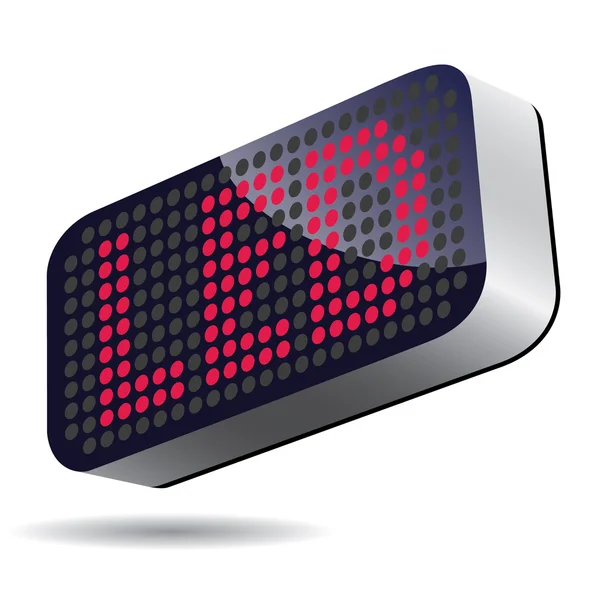 LED diode teken — Stockvector