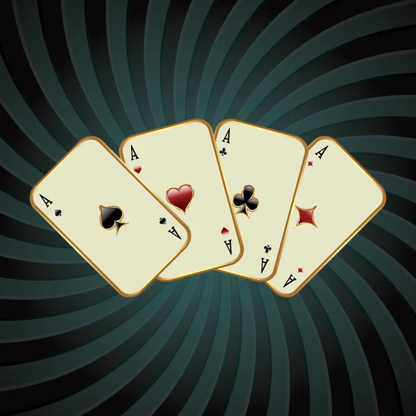 Poker kart illüstrasyon — Stok Vektör