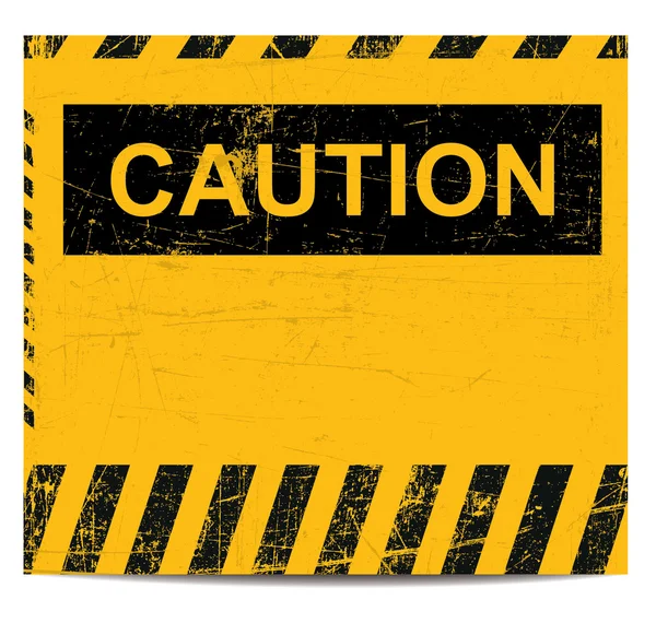 Caution banner — Stock Vector