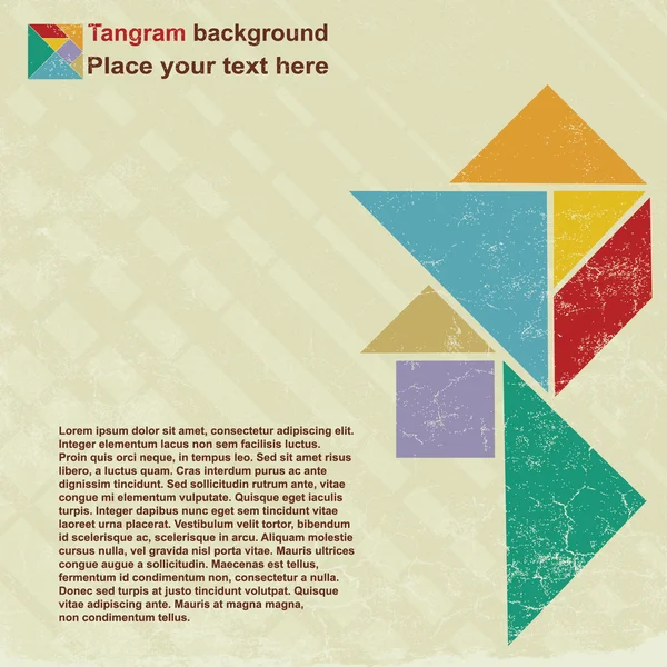 Głowa tangram — Wektor stockowy