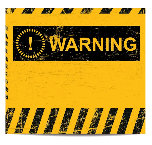 Warning banner — Stock Vector