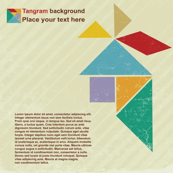 Голова tangram — стоковий вектор