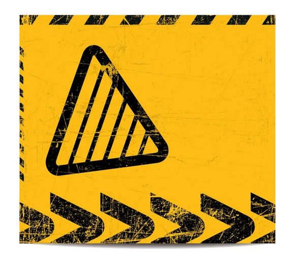 Bannière d'avertissement — Image vectorielle