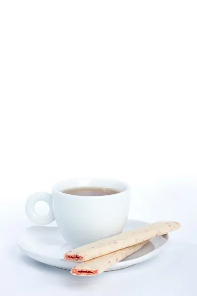 Cup of tee with cookie — Stock Photo, Image