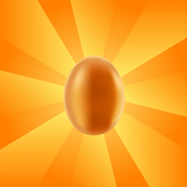 Золотое пасхальное яйцо — стоковый вектор
