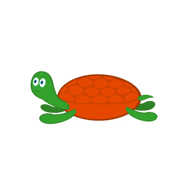 Cartoon sköldpadda — Stock vektor