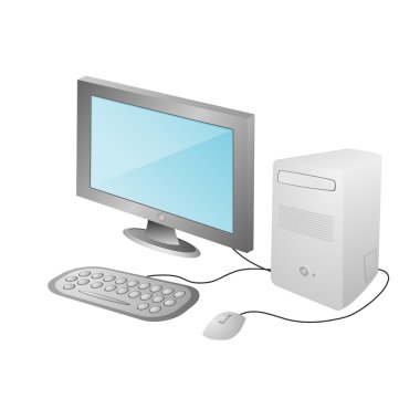 Home computer clipart