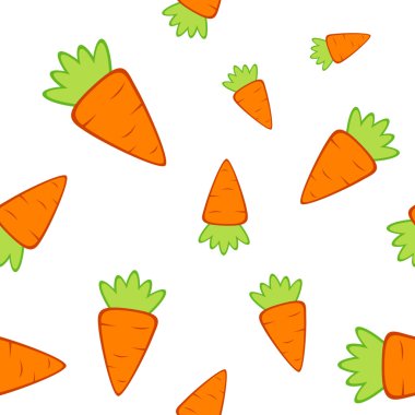 Carrot seamless clipart