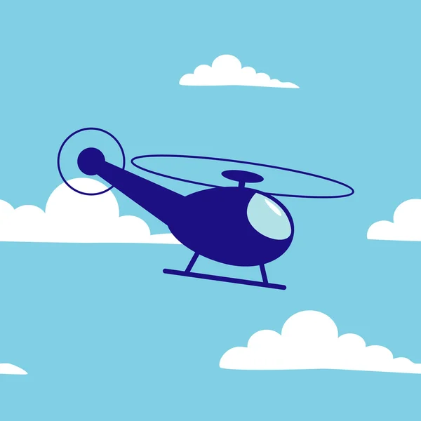 Cartoon helicopter — Stock Vector