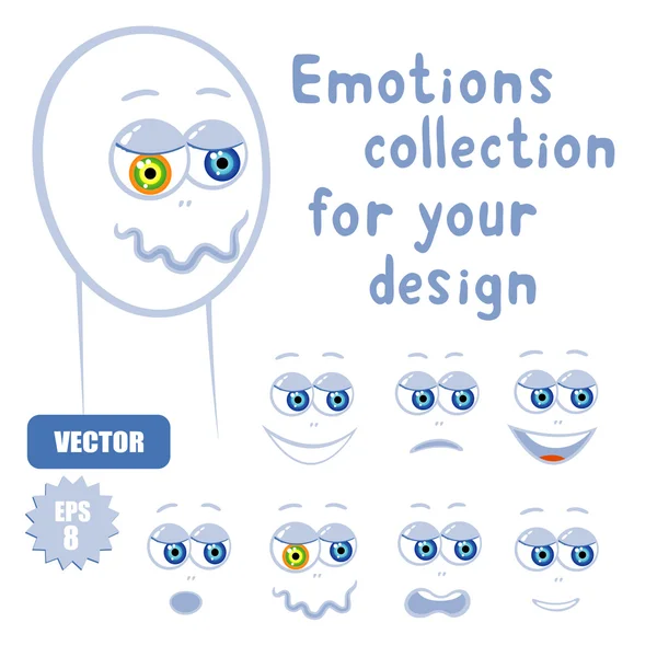 Sammlung von Emotionen — Stockvektor
