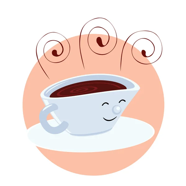 Cartoon coffee cup — Stock Vector