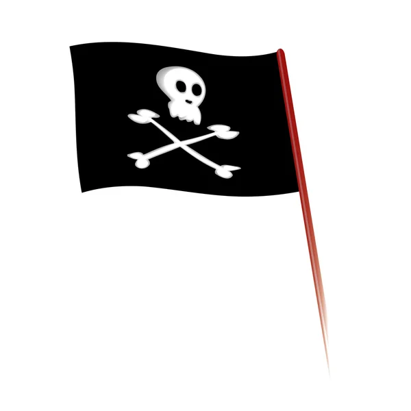 Jolly Roger flag — Stock Vector