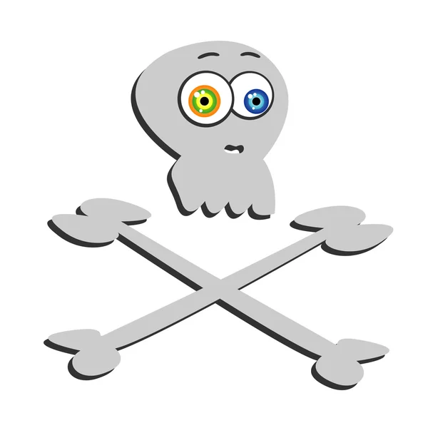 Goggleeyed Jolly Roger — Stok Vektör