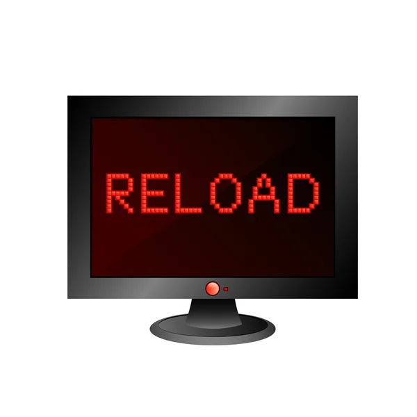 Reload-számítógép — Stock Vector