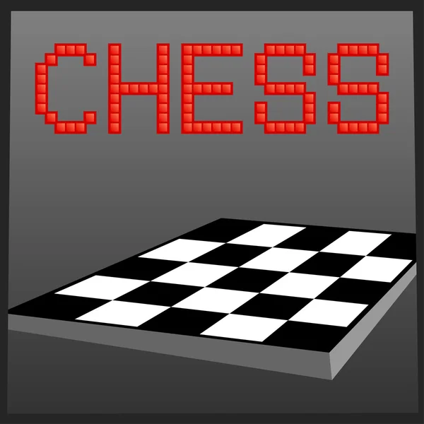 Banner de jogo online de xadrez — Vetor de Stock