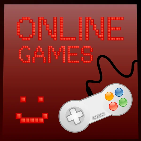 Banner di gioco online — Vettoriale Stock