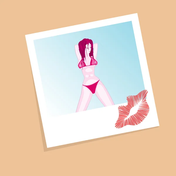 Chica de bikini — Archivo Imágenes Vectoriales