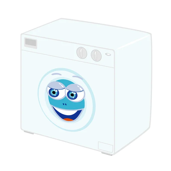 Cartoon tvättmaskin — Stock vektor