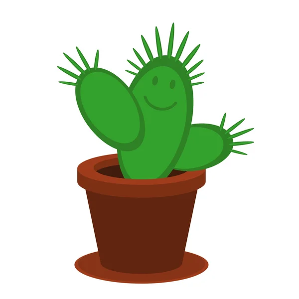Tecknad kaktus — Stock vektor