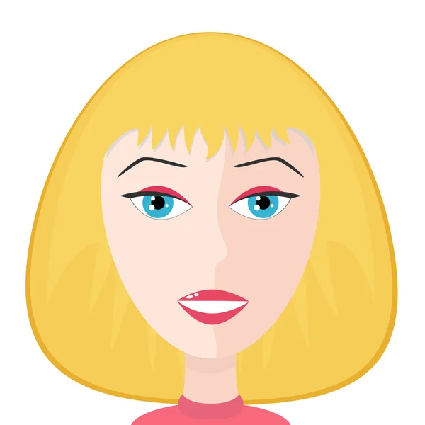 Stock vector Blond woman