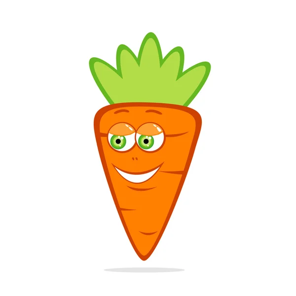 Sevimli bir carrot — Stok Vektör