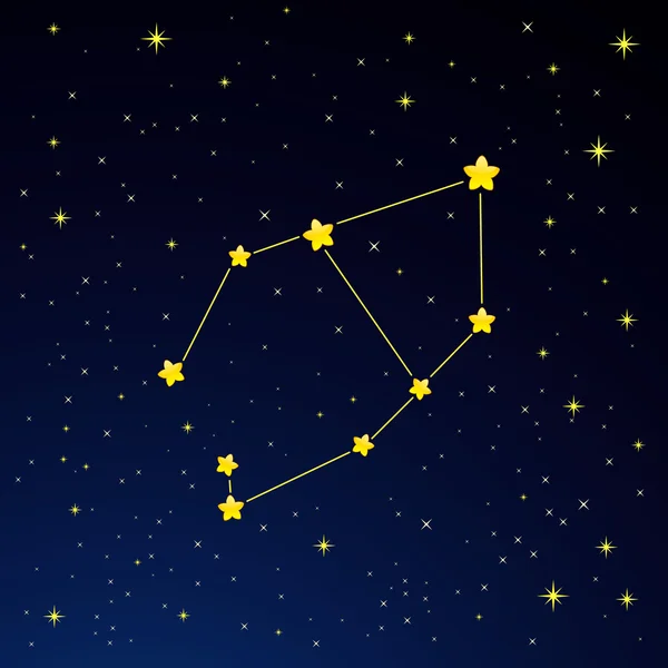 Constellation Vela — Stock Vector