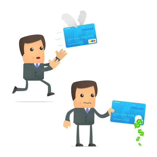 Problèmes avec la carte de crédit — Image vectorielle