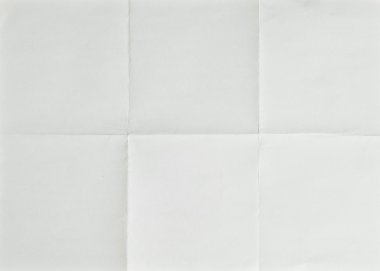 White sheet of paper folded clipart