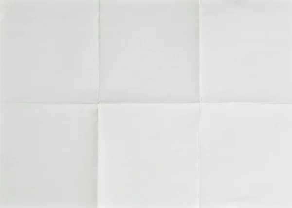 Wit vel papier gevouwen — Stockfoto