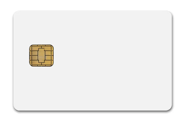 Cartão de crédito branco — Fotografia de Stock