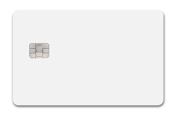 Fehér hitelkártya — Stock Fotó