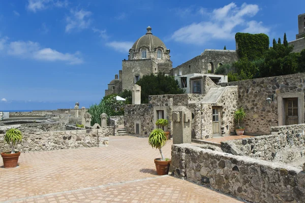 Castello Aragonii, ischia, Włochy — Zdjęcie stockowe