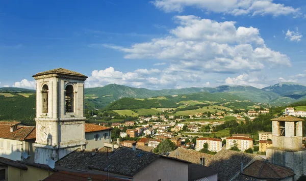 Вид на Кашию, Умбрия, Италия Стоковая Картинка