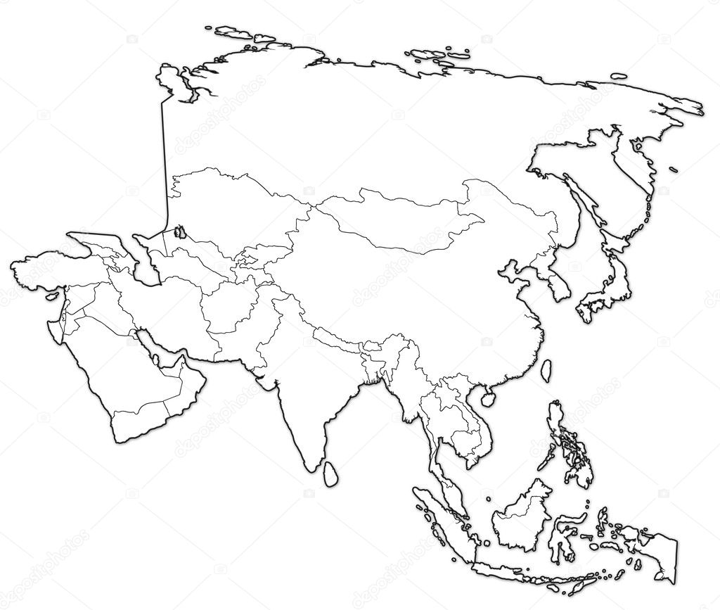 Political map of asia — Stock Photo © michal812 #5517361