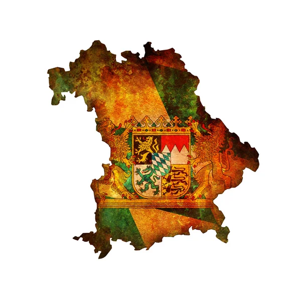 Bavyera harita — Stok fotoğraf