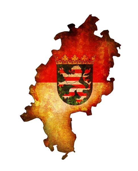 Hessen карта — стокове фото