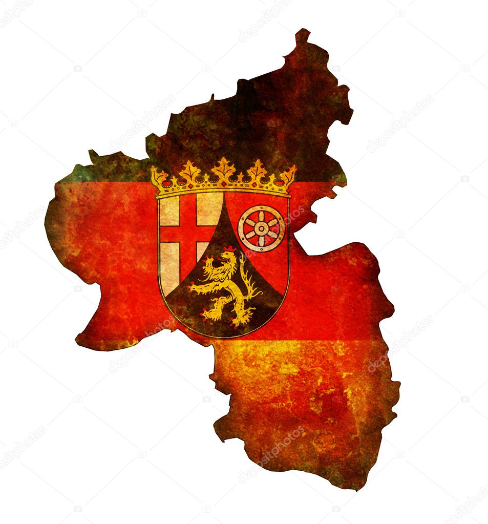 Rhineland palatinate region map — Stock Photo © michal812 #6019204