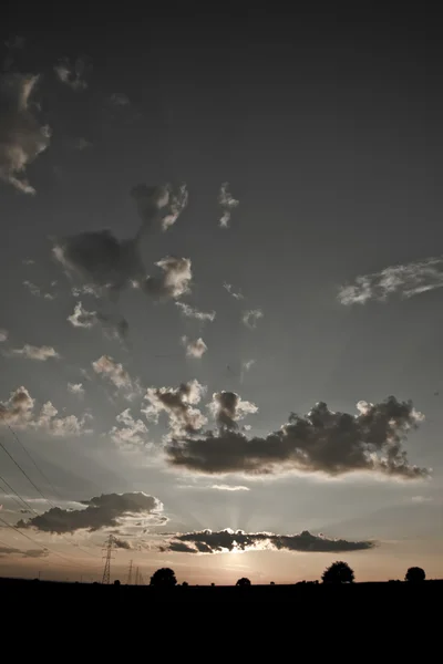 复古云和天空 — 图库照片