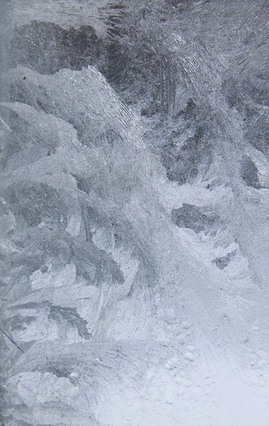 Frost på ett fönster — Stockfoto