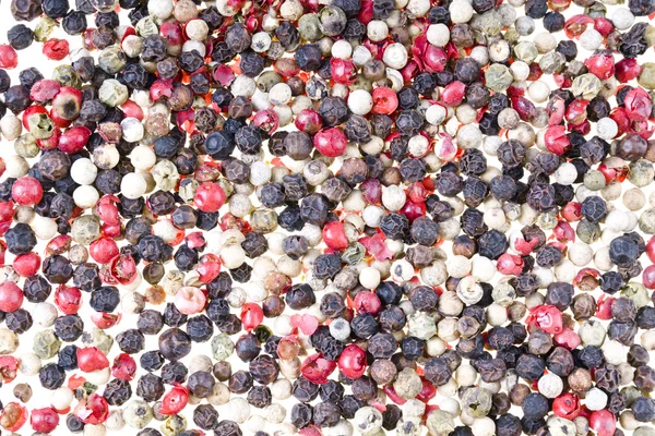 Color peppercorns close up — Stock Photo, Image