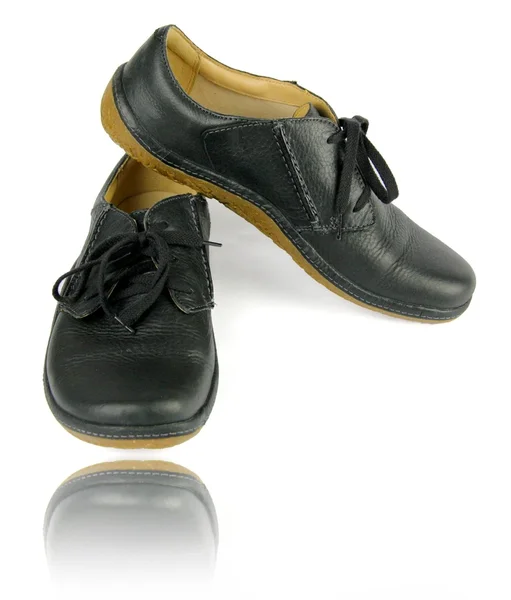Chaussures en cuir confortables noires — Photo
